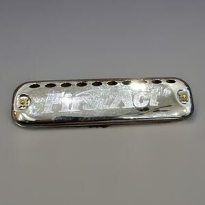 Vintage 1980s First Act 10 hole Learn & Play Harmonica Chromed Silver 4"L